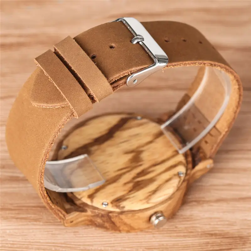 Деревянные Кварцевые Светящиеся стрелки полярные медвежьи часы с трехмерным