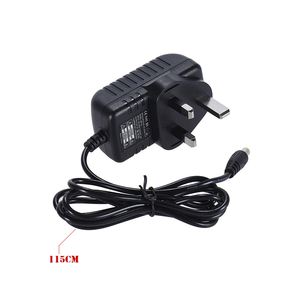 

Guitar Effect Power Supply Adapter 9V DC 1000mA 5 Way Daisy Chain Chord Cable Negative Inside Positive Outside