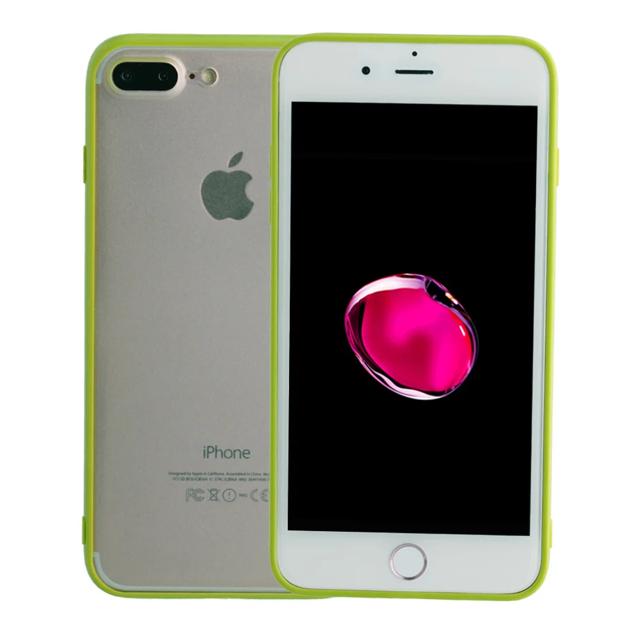 green IQD чехол-бампер для Apple iPhone 8 7 plus, защитный чехол, устойчивый к царапинам, ТПУ карамельного цвета, изысканный чехол для телефона s 6 6s Plus - Цвет: green