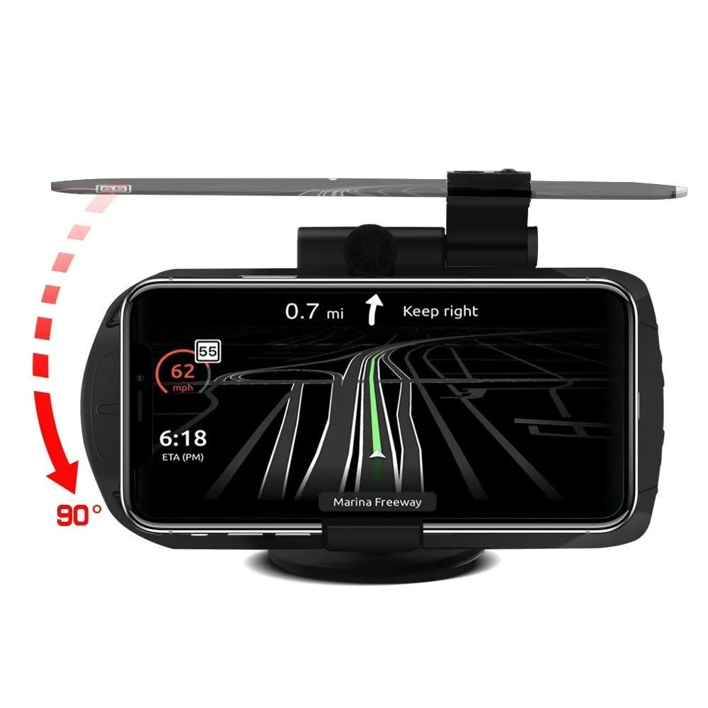 Беспроводное зарядное устройство SeenDa Qi автомобильный держатель HUD навигация GPS