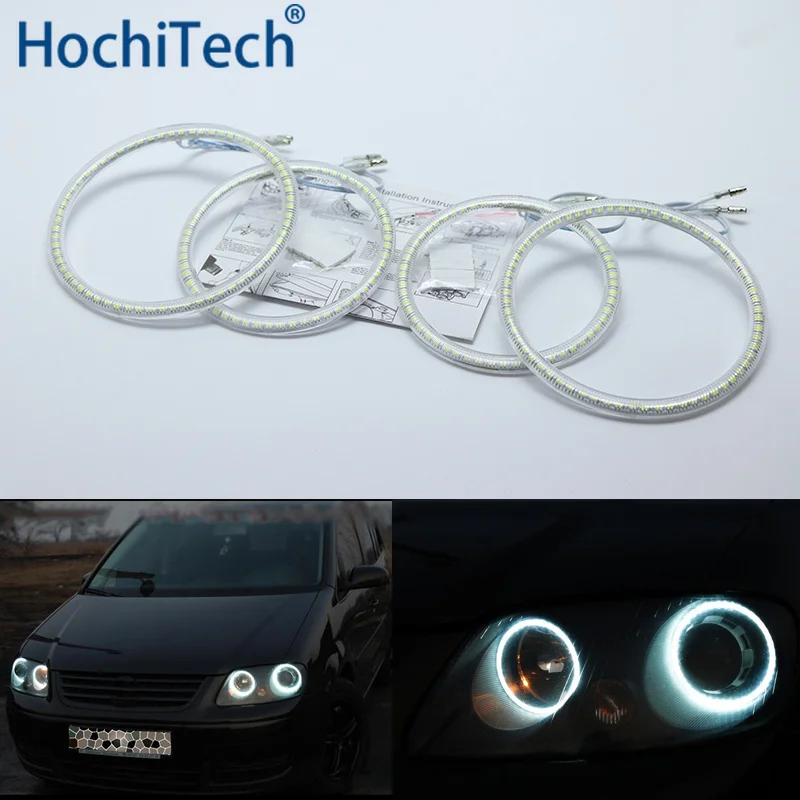

Ultra bright SMD white LED angel eyes halo ring kit daytime running light DRL For Volkswagen Touran 2004-2007