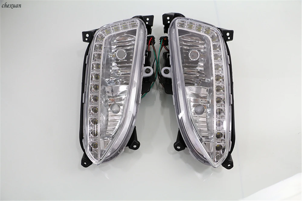 CSCSNL 1 комплект для Hyundai Santa Fe IX45 2013 2014 2015 12 В ABS светодиодный ОД DRL дневные ходовые