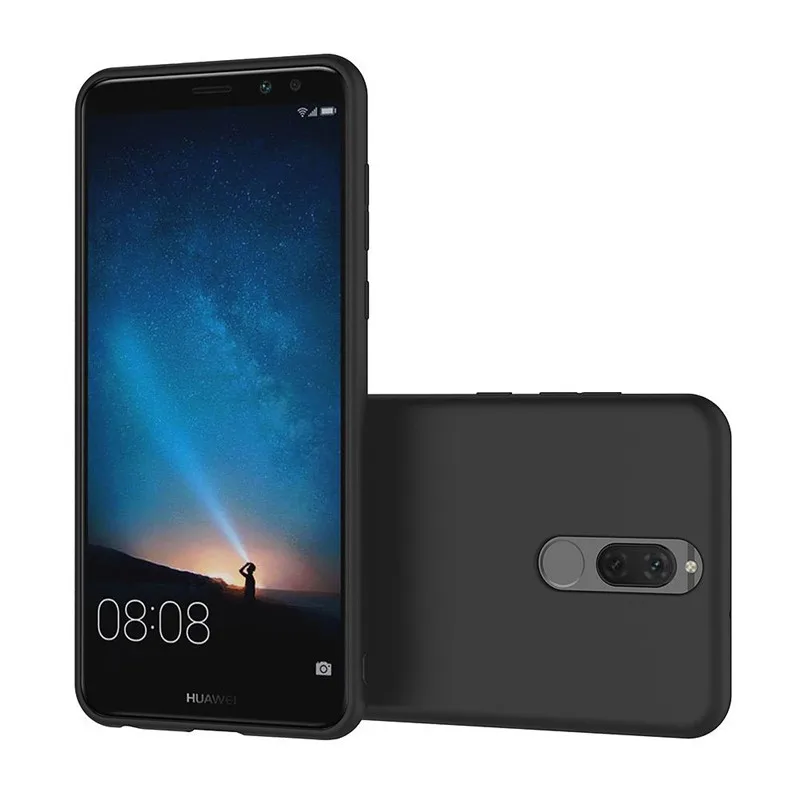 Чехол для Huawei nova 2i чехол Мягкая силиконовая задняя крышка телефона 2 i RNE-L21 черный |