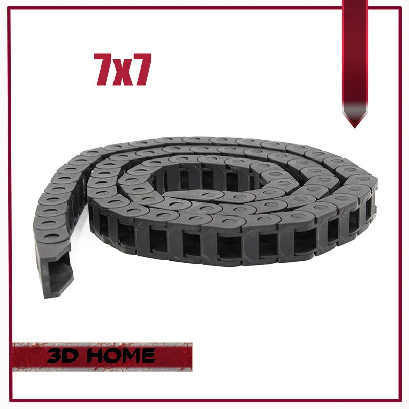 7 x 7mm Length 1 Meter Cable Drag Chain Wire Carrier with end connectors for CNC Router Machine Tools | Компьютеры и офис