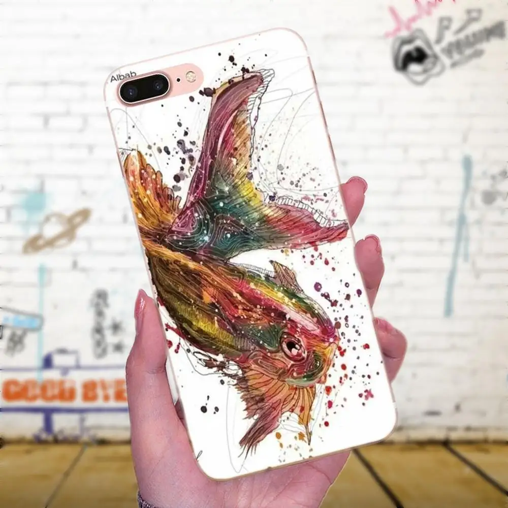 Специально для Apple iPhone X XS Max XR 4 5 5C 6 6S 7 8 Plus акварельная живопись оленем тигром