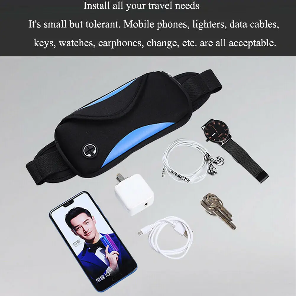 Новинка 2019 популярная Водонепроницаемая поясная сумка для бега с USB спортивная