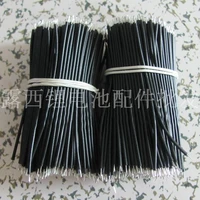 100pcssilicone cord 18650 special red wire for electronic wire cable electronic accessories material double tin 0 8 100 mm