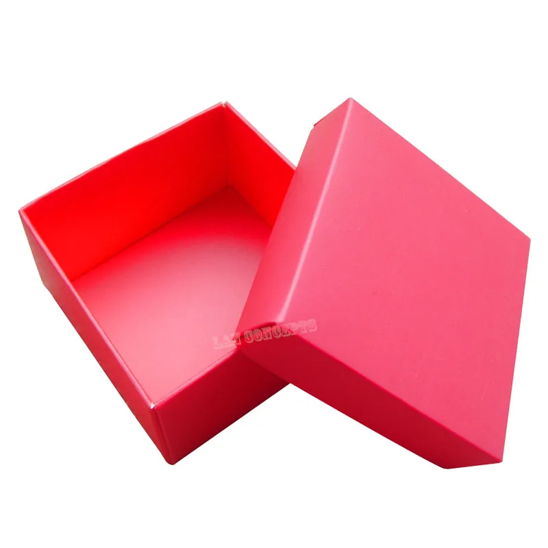 

DIY Cardboard Favors Box Cardpaper Square Candy Box for wedding party baby shower - 6.5x6.5x3.8cm red 100pcs/lot free shipping