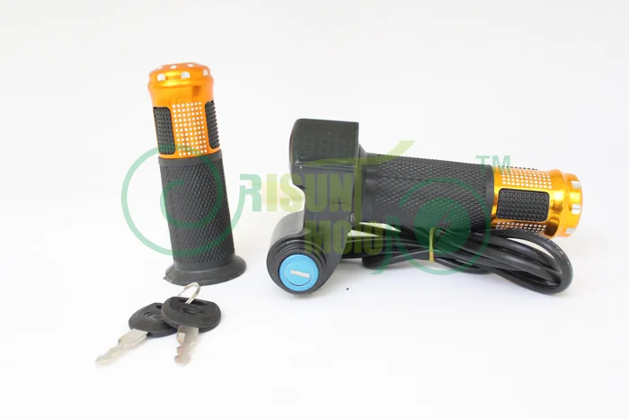 Ebike LED дисплей напряжения поворот дроссельной заслонки акселератора руль для 12