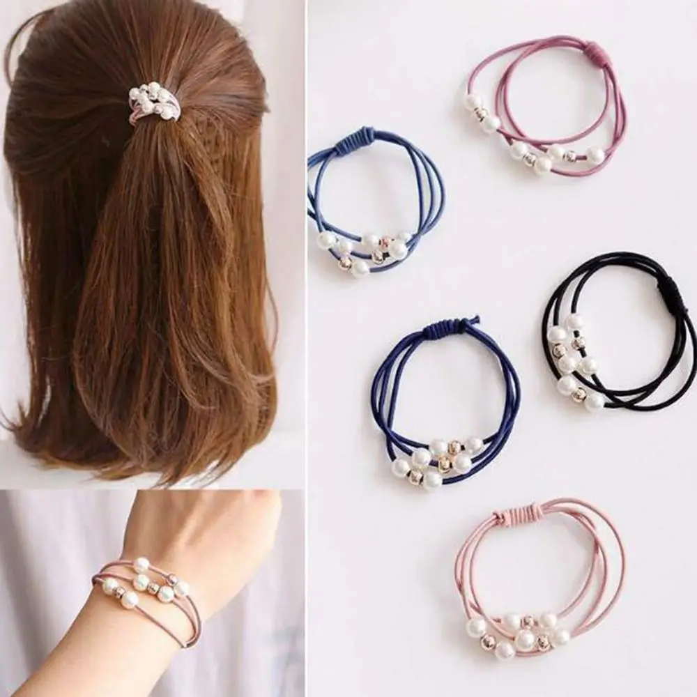 Повязка на голову с цветами и бусинами эластичная резинка для волос 1 шт.| |
