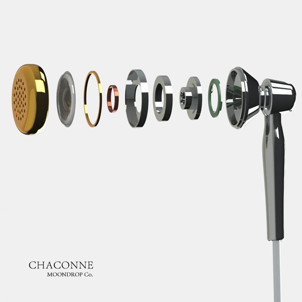 Moondrop CHACONNE флагманский наушник разрешение HIFI Металл TC4 корпус из титанового