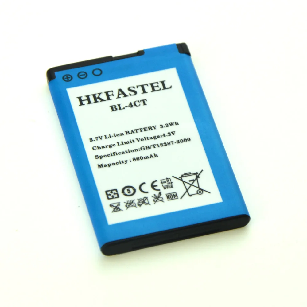 Hkfatel новый литий ионный аккумулятор BL4CT для Nokia 2720 5310 5630 6600f 6700s 7230 7310s 7310 X3 860 мАч