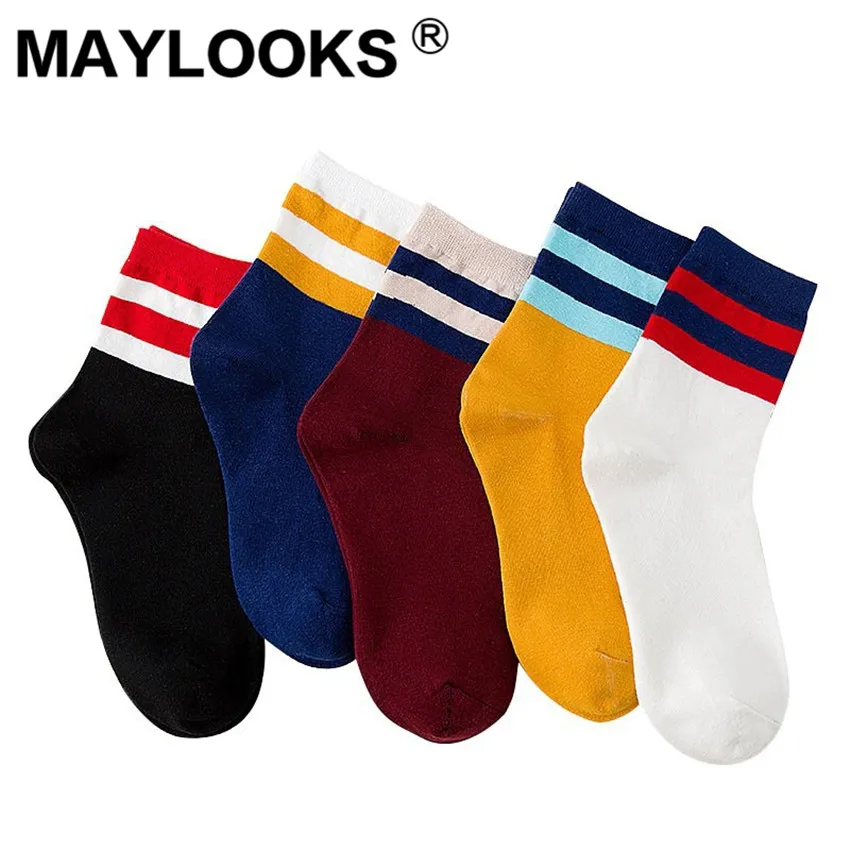 Maylooks хлопковые носки женские осенние новые японские Ретро колледжа ветер хлопок