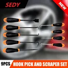 2021-SEDY 9 шт. Авто Палочки и крючков-хомут с круглым воротником для мальчиков и девочек сальник Съемник прокладок жидкость для снятия ремесло Non-slip ручной инструмент автомобиля жидкость для снятия Набор инструментов