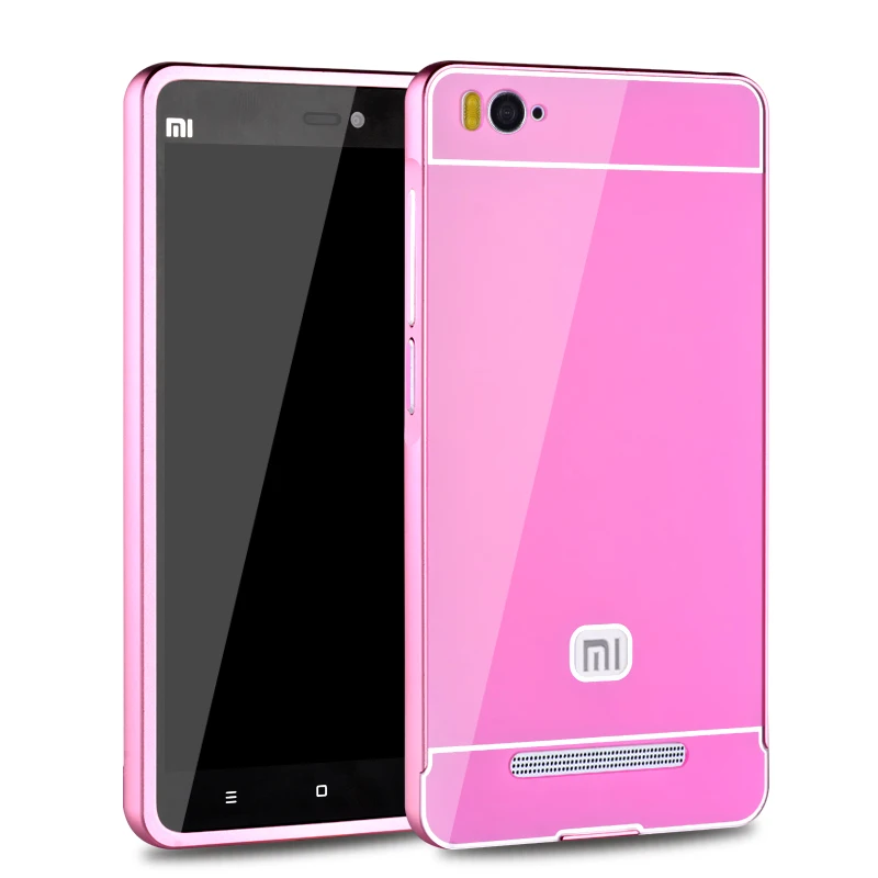 Чехол для xiaomi mi4c новый чехол Xiaomi mi 4i алюминиевая металлическая рамка акриловый 4c