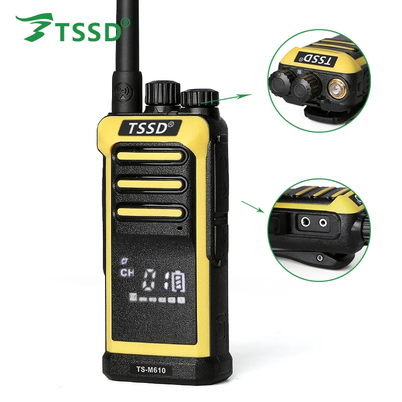 Дизайн TSSD скрытый экран дисплея Led UHF двухстороннее радио TS-M610