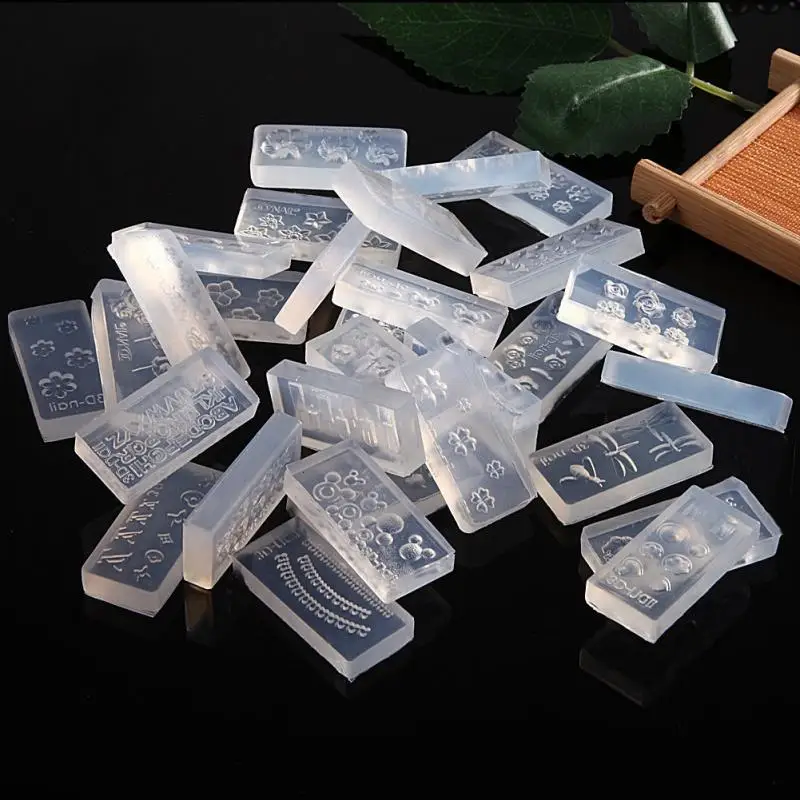 1 шт. прочный силиконовый форма для ногтей 3D Акриловые трафареты штамповки гвозди