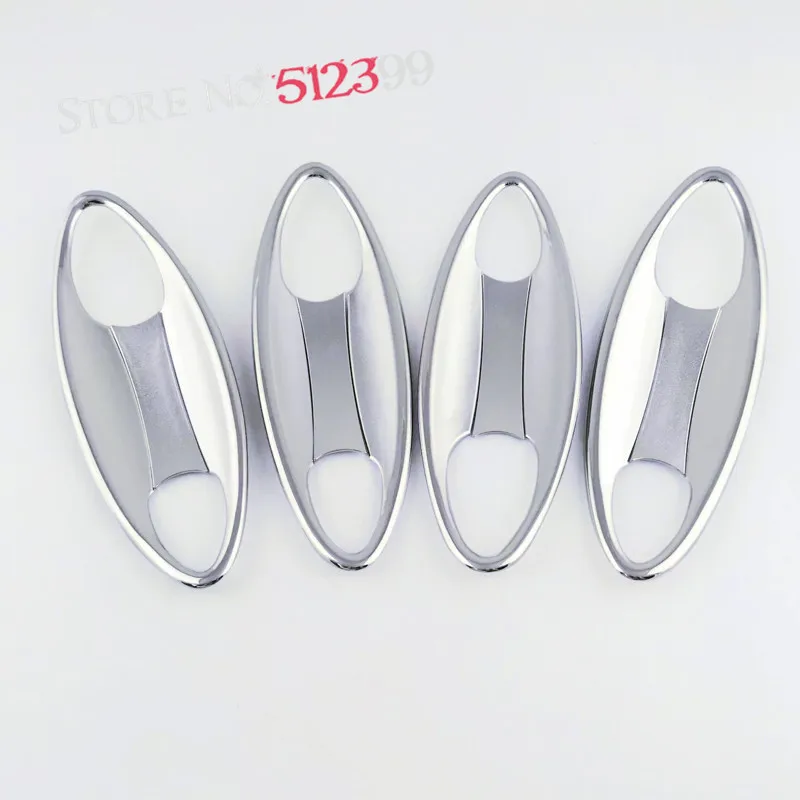 8 * ABS хромированные аксессуары внешняя дверь боковая ручка Чаша Крышка Накладка