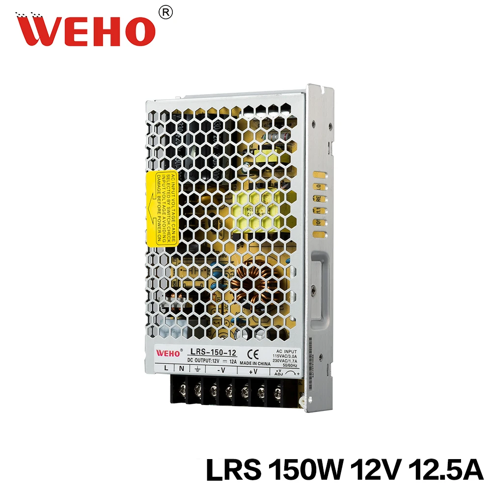 (LRS 150 12)AC to DC LRS 12 150w 12v 12.5a тонкий светодиодный драйвер с одним выходом|150w 12v|ac dc12v |