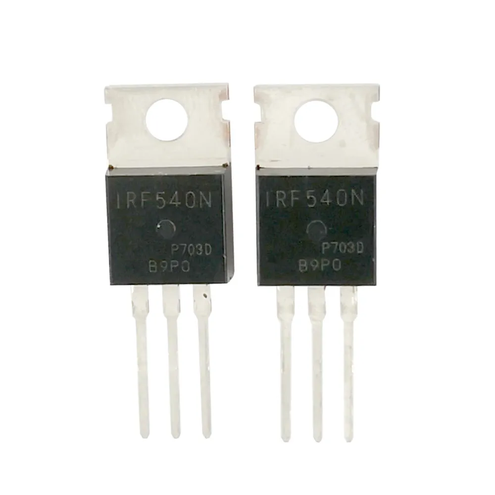 High quality 100 pcs mosfet irf540 IRF540N field effect transistor irf540npbf to-220 | Электронные компоненты и