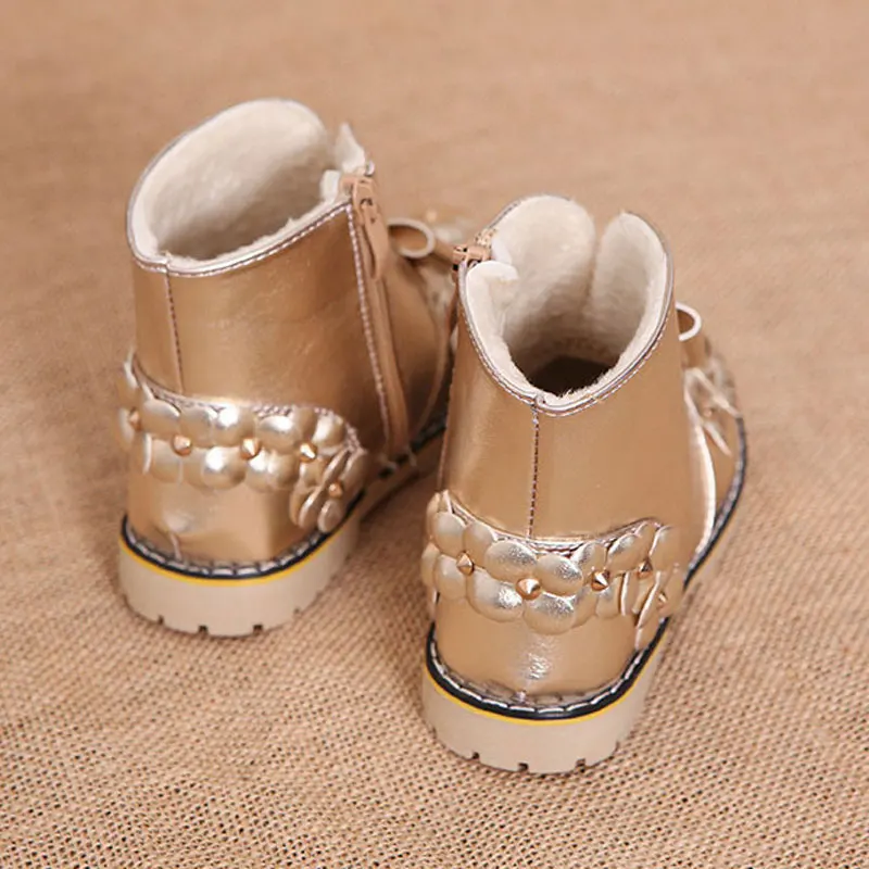 Новинка Сезон осень зима Детские ботинки Модные водонепроницаемые из