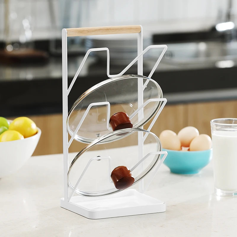 Нордическая простая японская стильная кастрюля крышка рамка белая железная