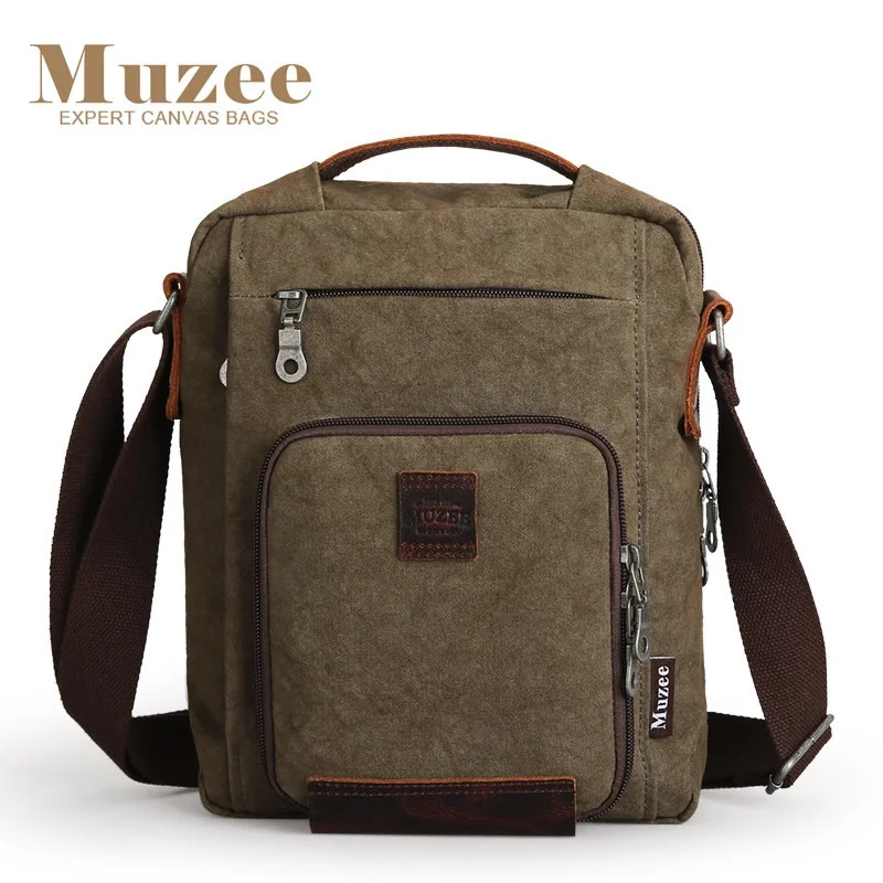 Muzee 2019 мужские сумки мессенджеры винтажные холщовые через плечо для мужчин Bolso