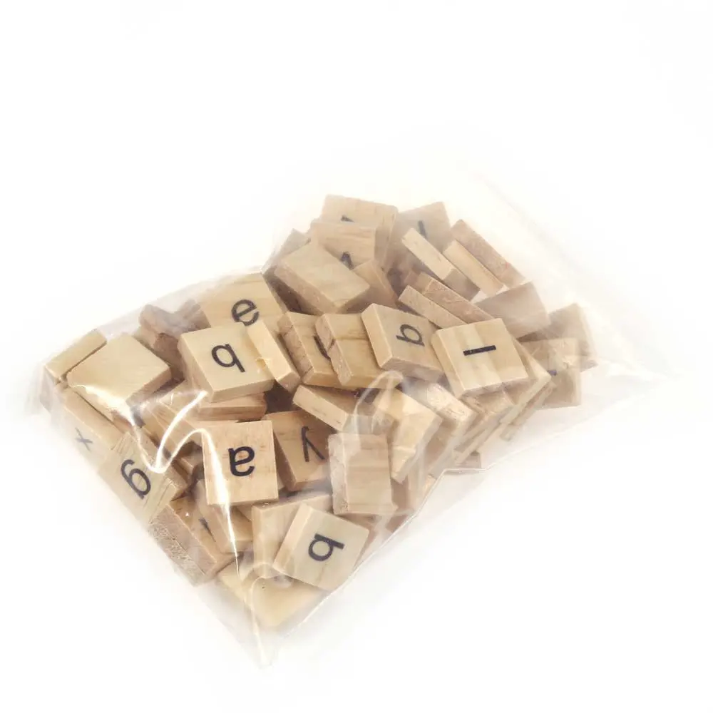 100 шт. деревянный scrabble Плитки строчные буквы доска Алфавит Игрушечные лошадки