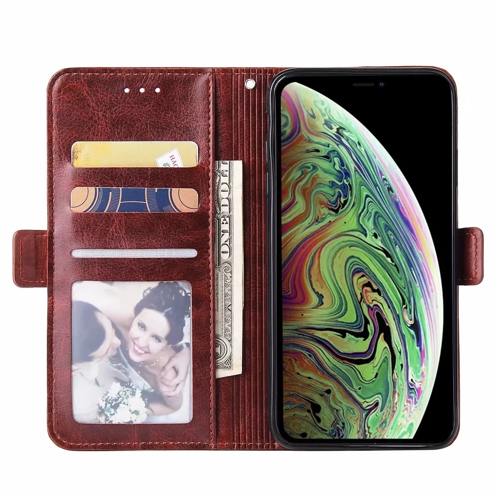 Роскошный чехол-Кошелек из искусственной кожи для iPhone 6s 6 7 8 Plus флип-чехол с