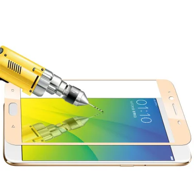 3D Tempered Glass For Oppo R9S Full Cover 9H Protective film Explosion-proof Screen Protector F1 Plus | Мобильные телефоны и