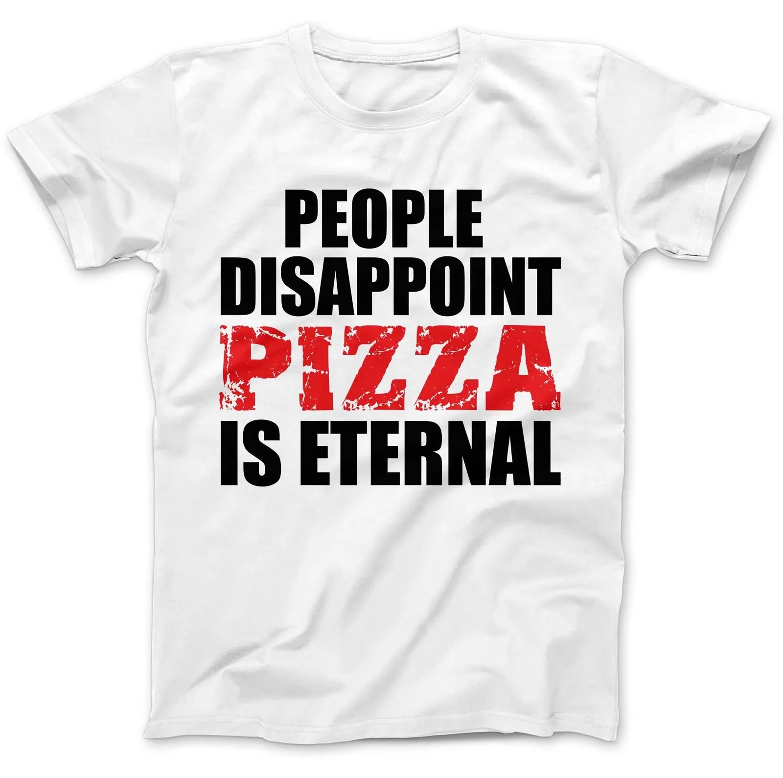 Фото Пицца это вечная футболка 100% хлопка Премиум смешной подарок присутствует белый