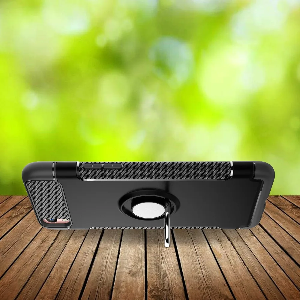 For OPPO R9 R11 Plus R9S R11S Shockproof Hybrid Armor Phone Case R15 Dream Mirror Metal Ring Rugged TPU+PC Cover | Мобильные