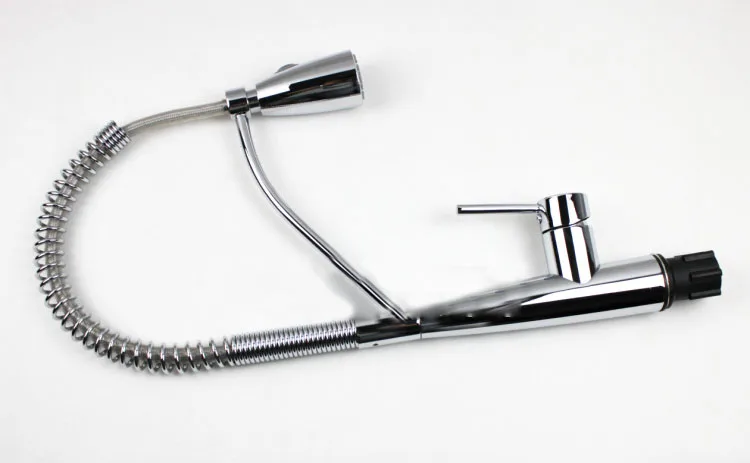 Кухонный смеситель с полировкой хромированная отделка пружина горячей и