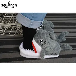 Тапочки акулы с изображением забавных милых зимняя обувь с животным узором; Женская обувь для взрослых; Обувь унисекс; Женские и мужские вечерние модные кроссовки карнавальные праздничные Kigurumis