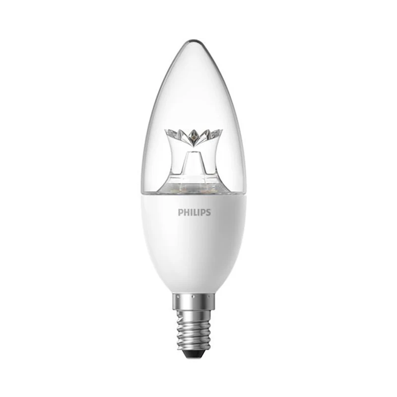 Оригинальная умная Светодиодная лампа Philips в форме свечи белая E14 3 5 Вт 220 А 240 Гц Wi