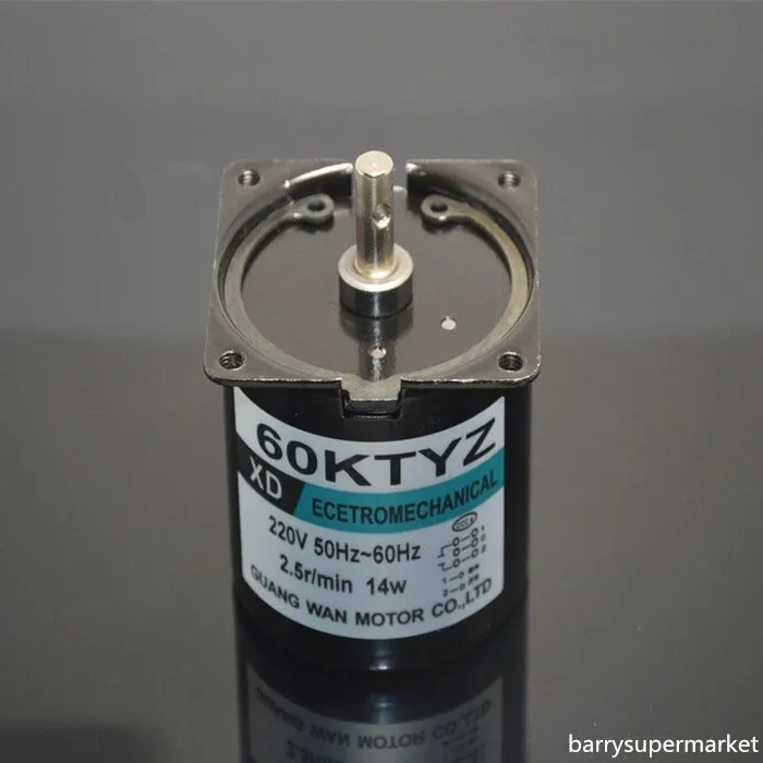 

Gear Motor Synchronous Motor Sewing Machine Motor 60KTYZ 2-way CW CCW Reduction Servo Motor 220V AC 2.5-110RPM