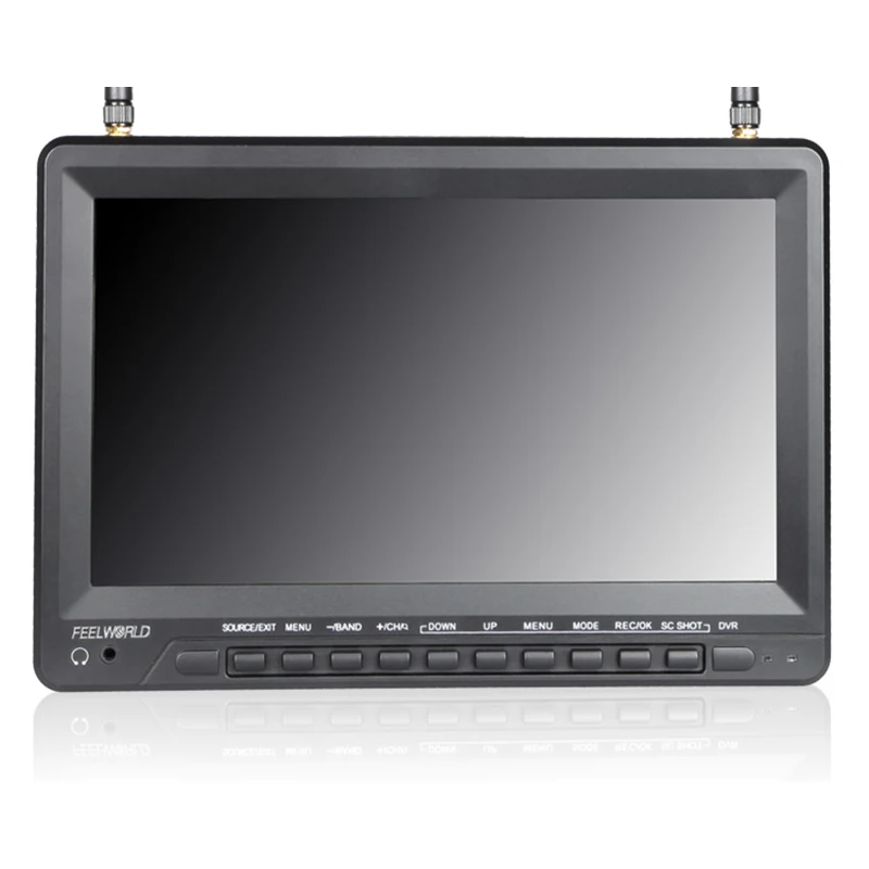 Feelworld PVR1032 10 1 дюймовый IPS HD FPV монитор с DVR встроенной батареей двойной 5 8G 40CH