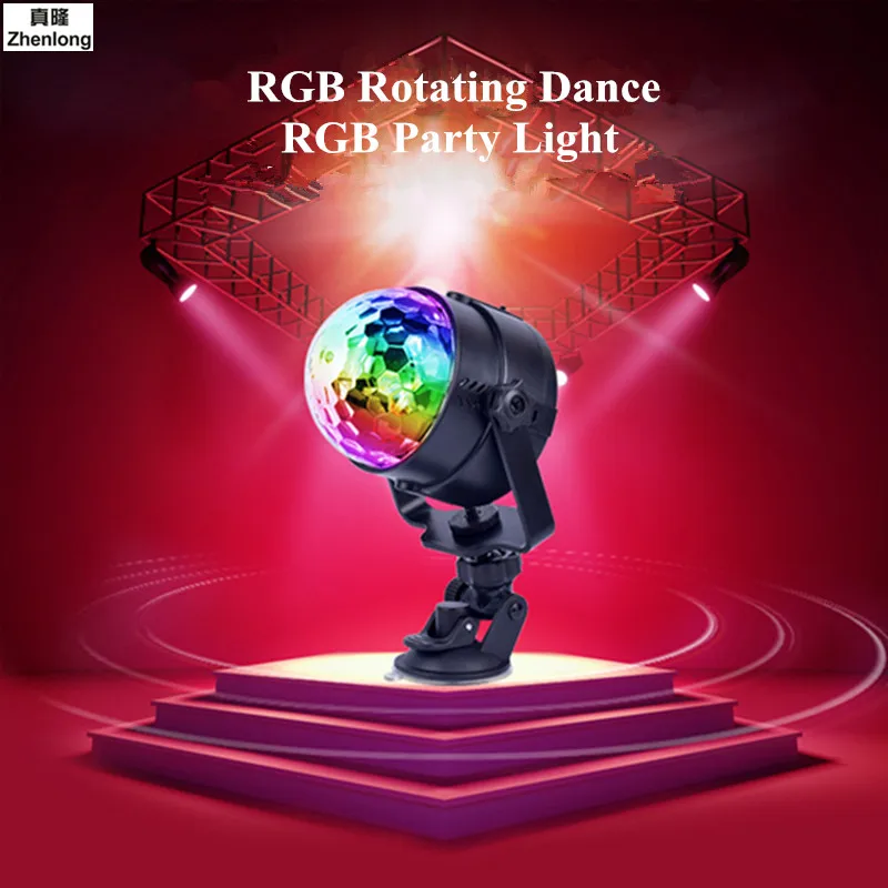 Мини RGB LED хрустальный магический шар сценический эффект осветительная лампа