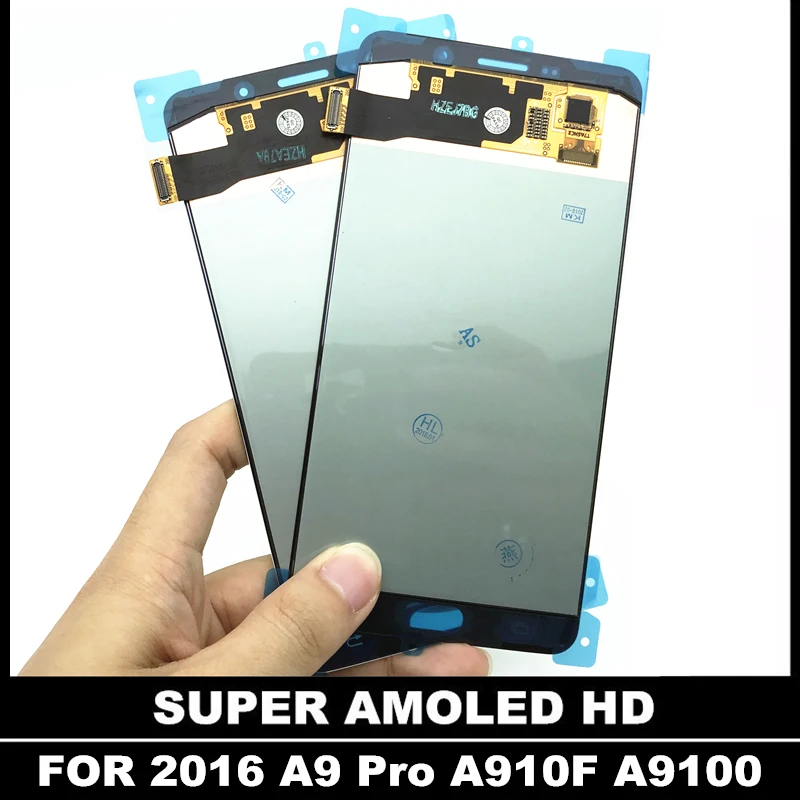 Высокое качество AMOLED LCDS для Samsung Galaxy A9 Pro 2016 A910 A9100 A910F SM ЖК дисплей сенсорный экран