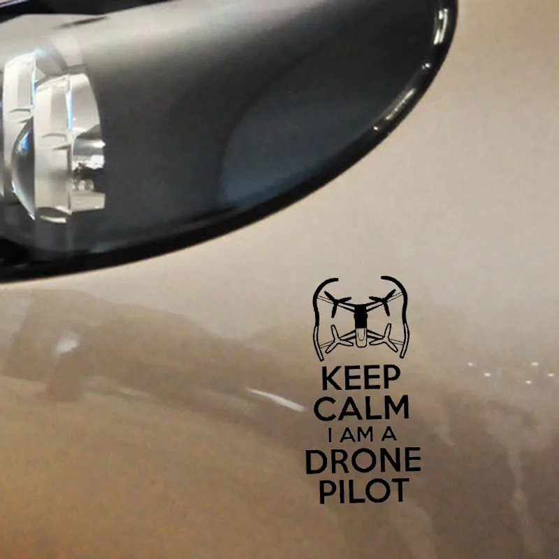 YJZT 16 см * 8 2 Виниловая наклейка для дрона автомобильная KEEP CALM I AM A Drone PILOT