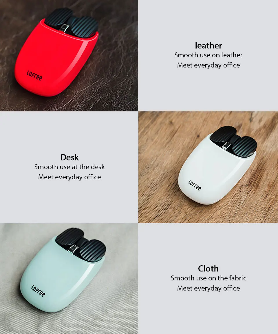 Xiaomi Mijia LOFREE Bluetooth беспроводная мышь 2,4G/Bluetooth двойной режим подключения Уникальная функция жеста многофункциональная Совместимость