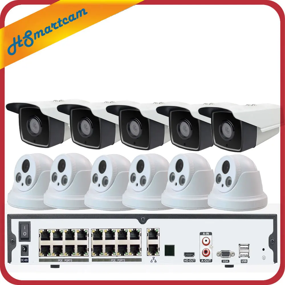16CH POE NVR 6-5 16CH 5MP POE H.265 NVR 3MP CCTV камера P2P водонепроницаемый+ 5MP 30X зум скорость купольная PTZ камера система безопасности+ POE 4 ТБ HDD - Цвет: 16CH POE NVR 6-5