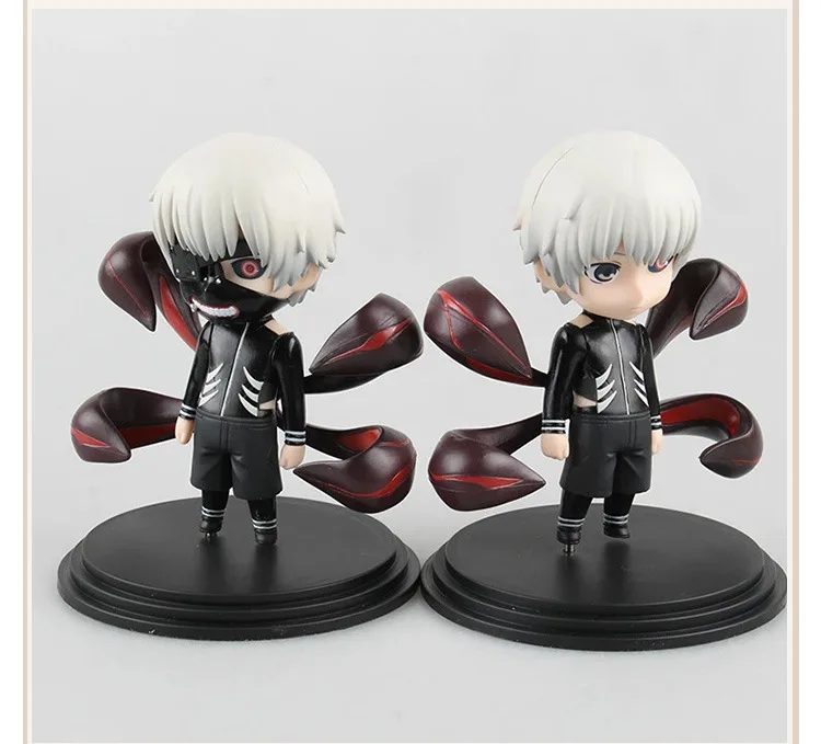Аниме-фигурки Tokyo Ghoul 2 шт./лот Q-версия Kaneki Ken с маской модель из ПВХ куклы коллекция