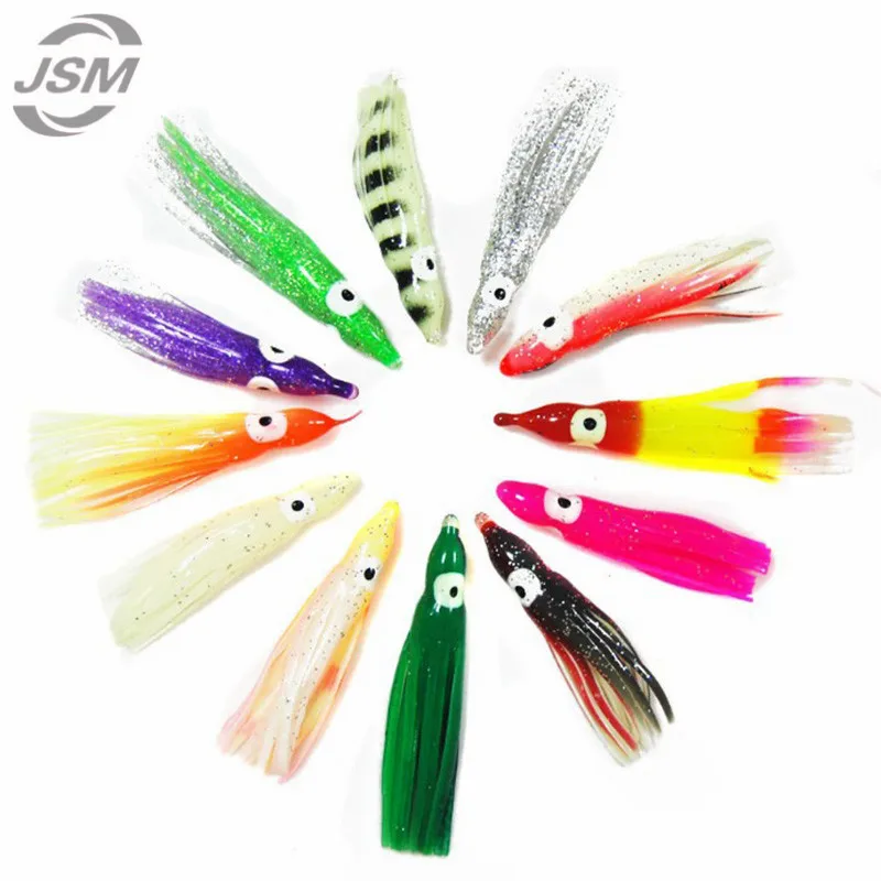 Приманка рыболовная в виде осьминога 4-6 см 100 шт.