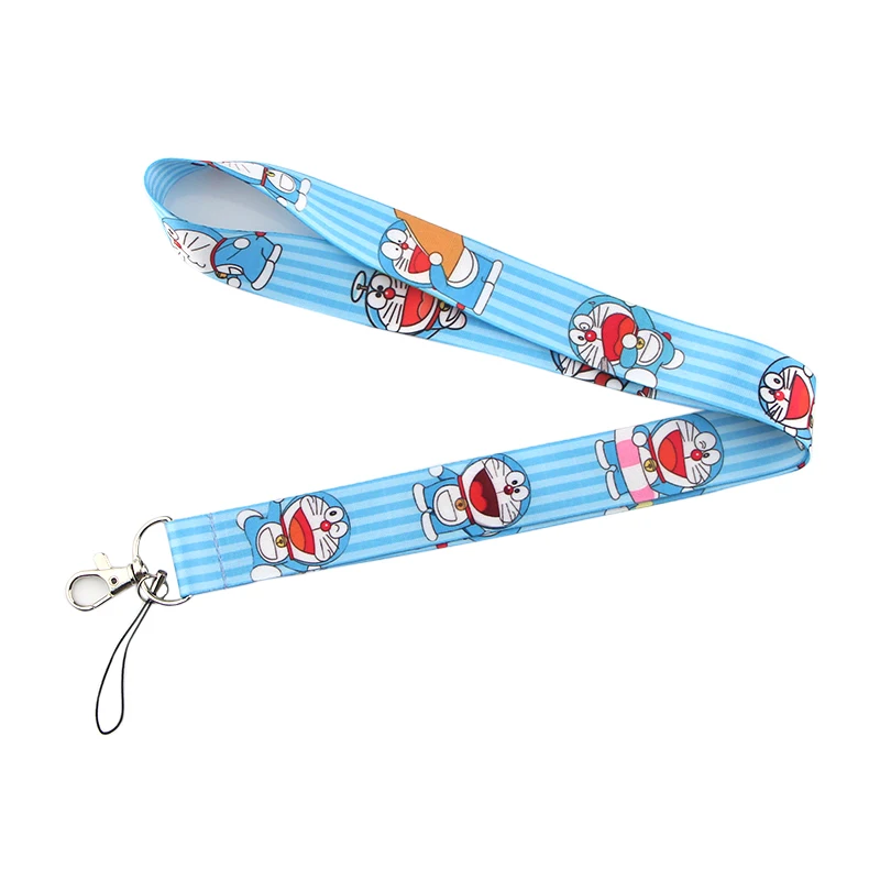 K194 Doraemon Робот Кот шнурок телефон веревочные брелоки для ключей ID карты ремешки