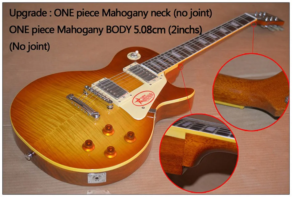 На складе один Шеи Из Красного Дерева 2 дюйм(ов) тела гитара бесплатная доставка