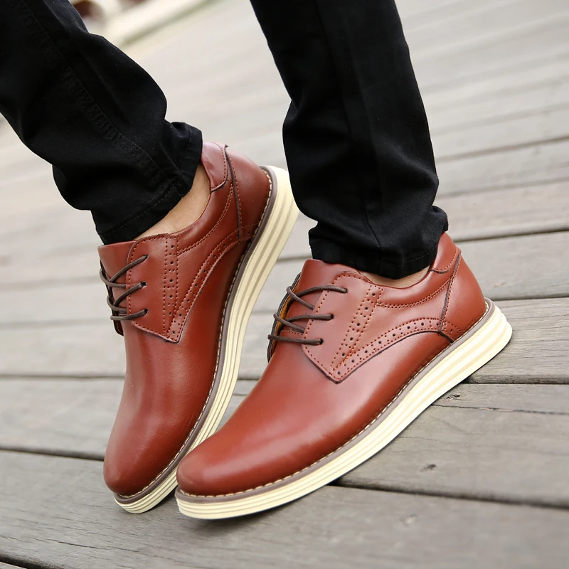 Новинка Красивая зимняя обувь Мужская повседневная Низкая на плоской подошве со