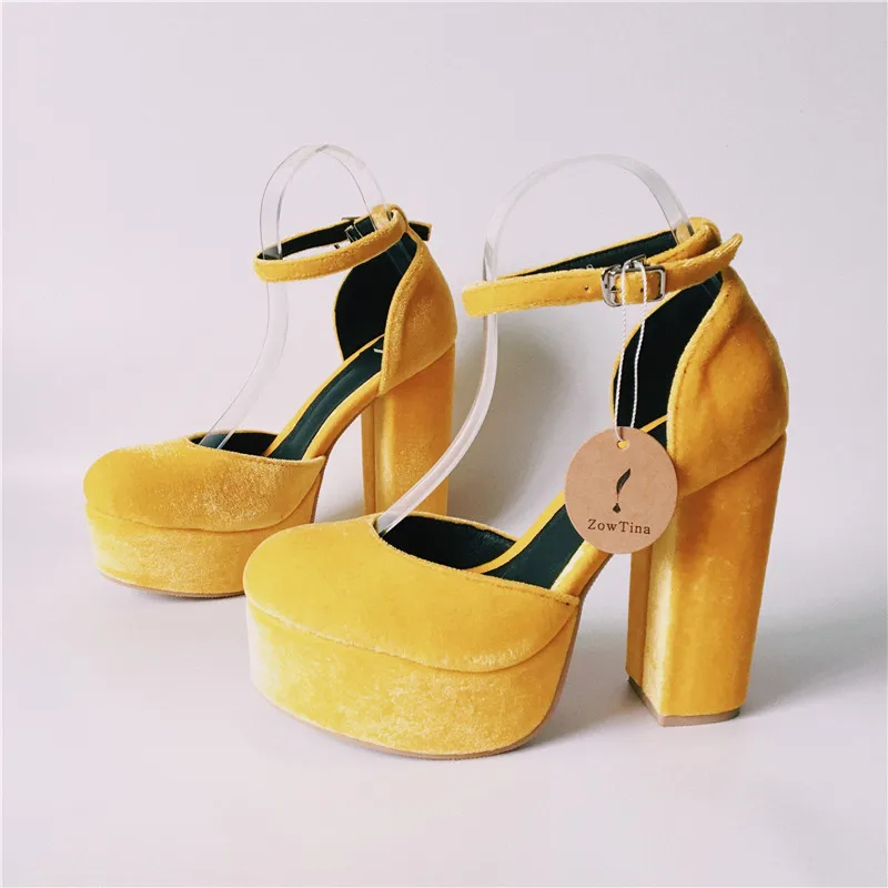 Туфли лодочки женские на платформе и высоком массивном каблуке 10 см|ankle strap