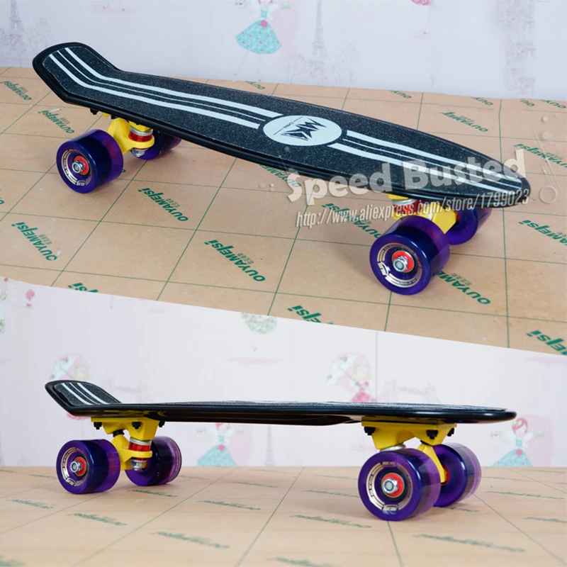 Дешевые peny доски для продажи полный скейтборд 22 griptape ретро мини скейт длинная доска Крейсер Лонгборд колеса светодиодные фонари