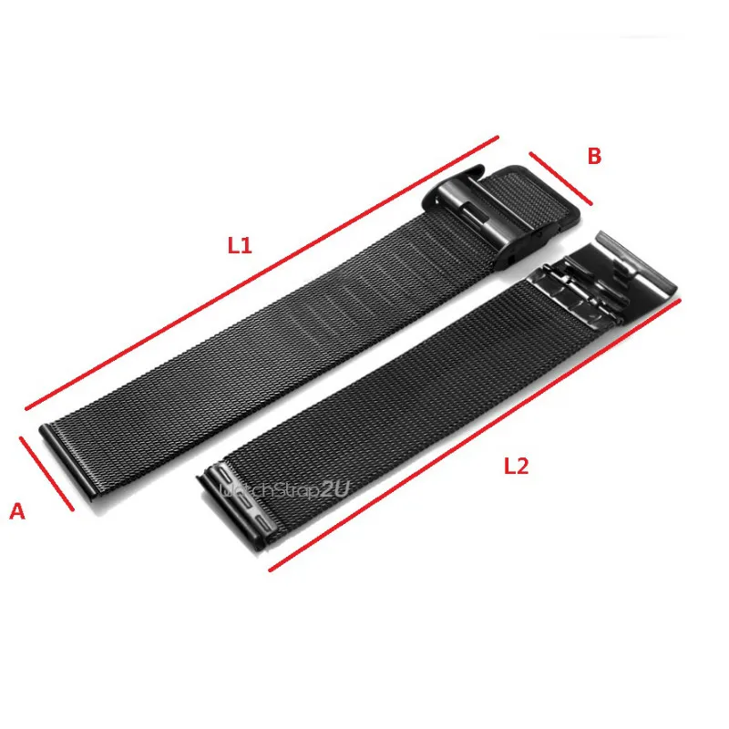 Классные цвета розового золота сетки Нержавеющая сталь часы ремешок браслет 12 14